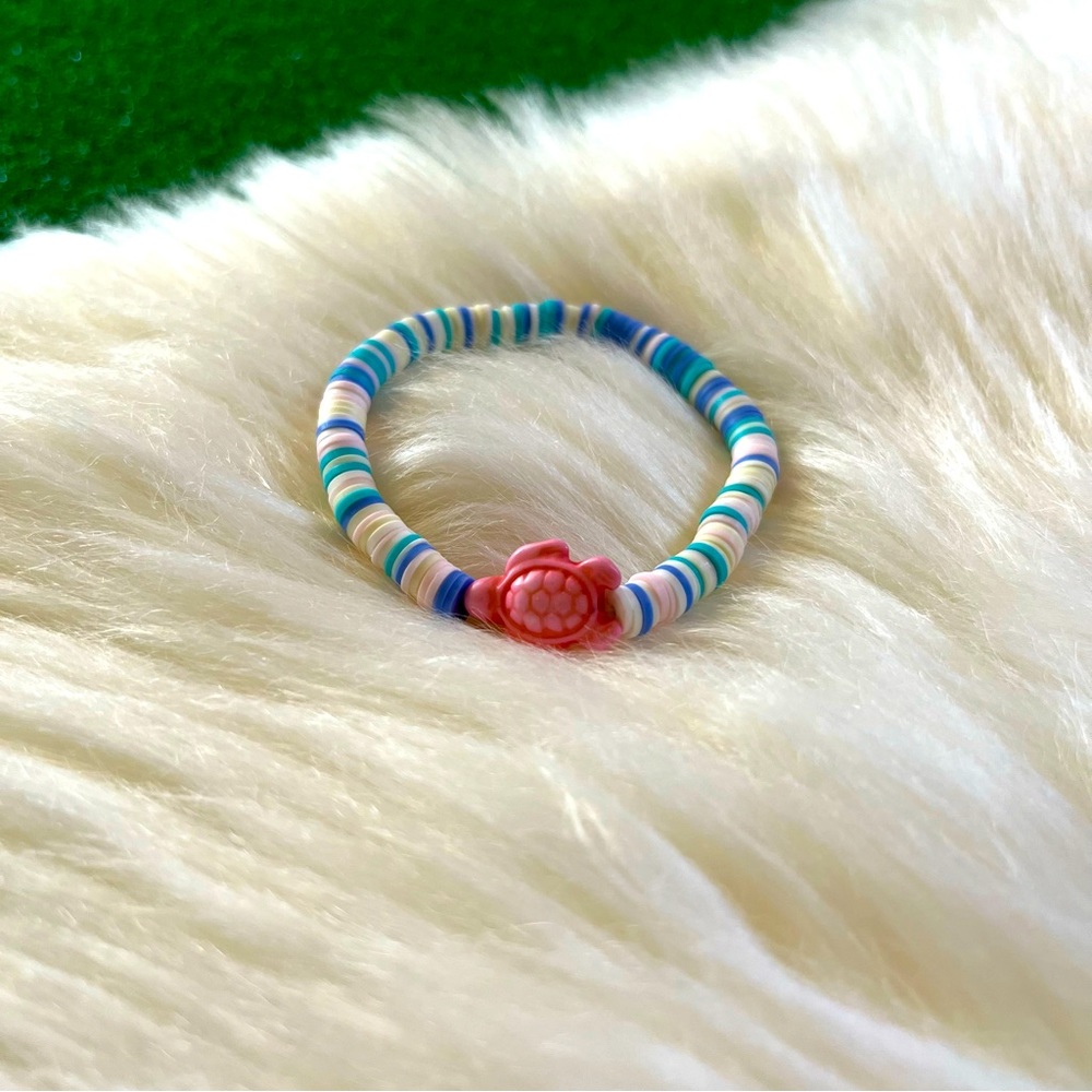 NEW Handmade Brand New Summer Surfer Bracelet Trendy Pink Turtle